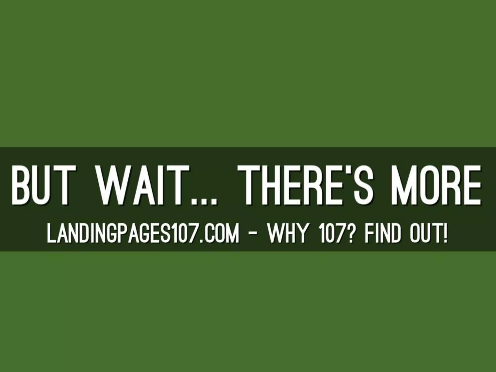 Landing Pages 107 - The Essentials - Intro Slides