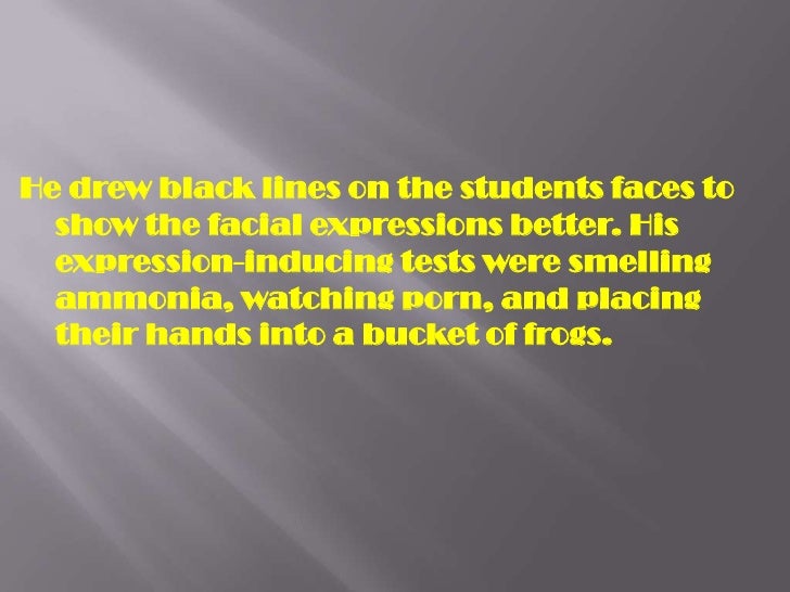 Landis facial expression experiment