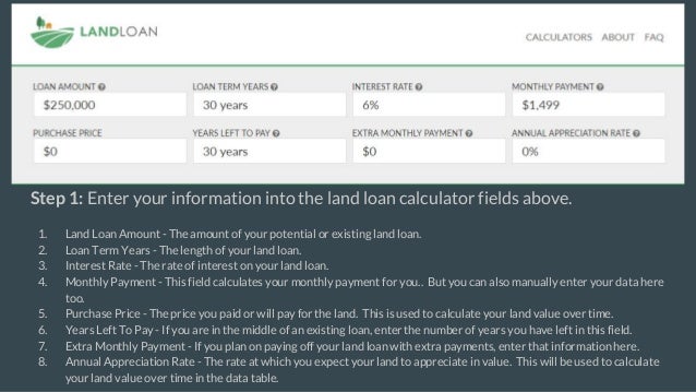 agriculture land loan calculator agriculture land loan calculator