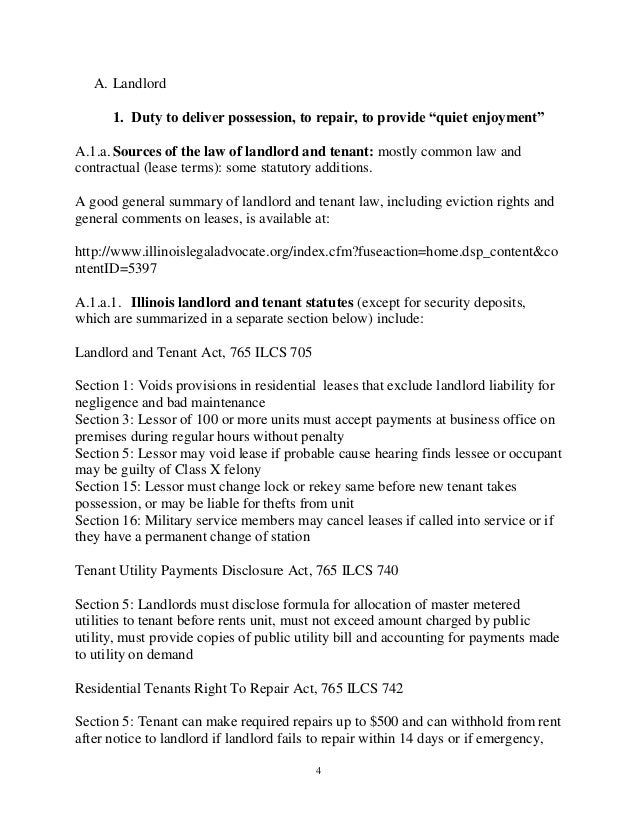 landlord and tenant obligations landlord repair notice to tenant
