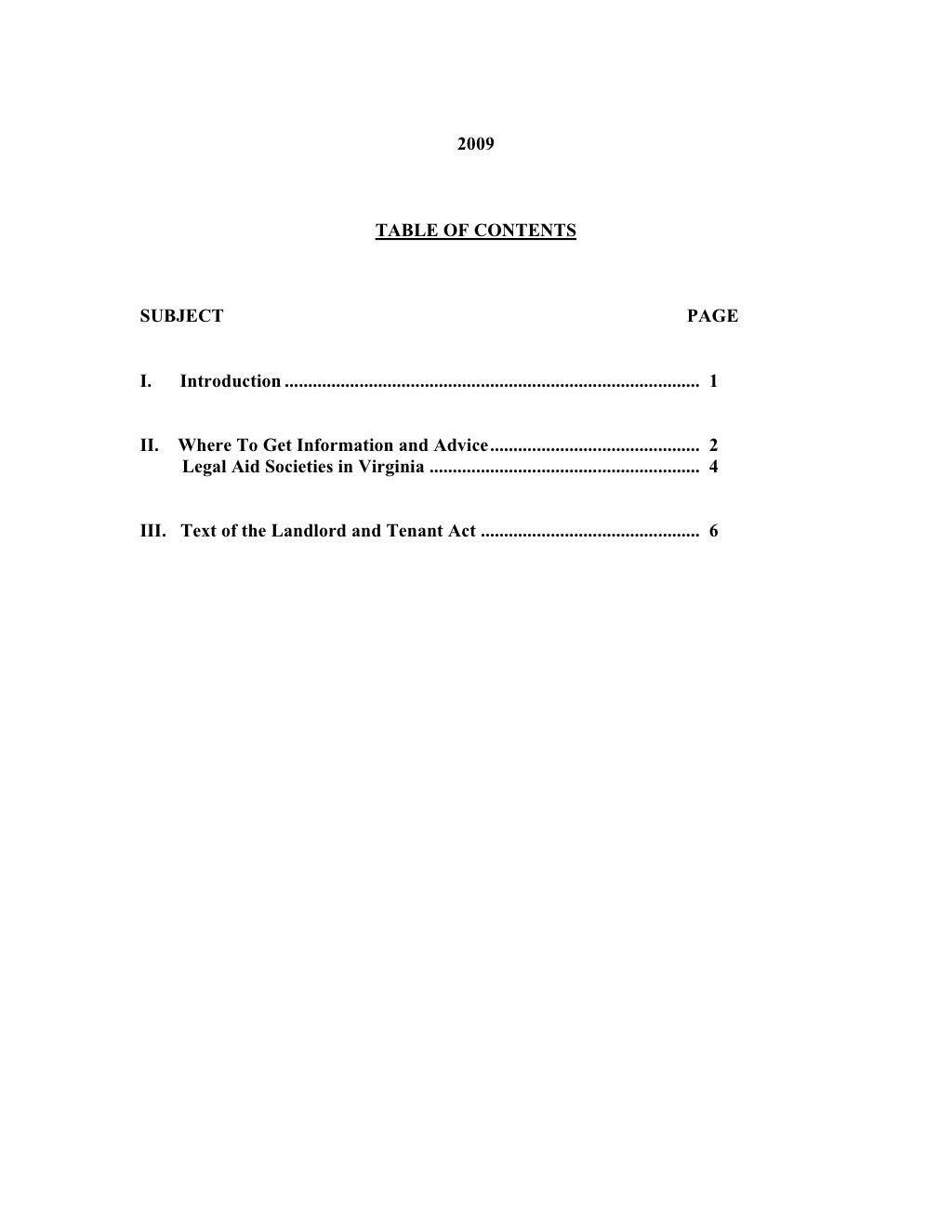 Virginia Landlord Tenant Handbook