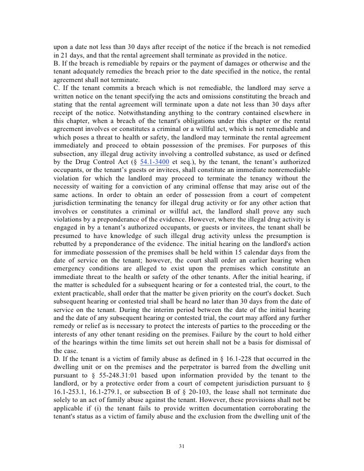 Virginia Landlord Tenant Handbook