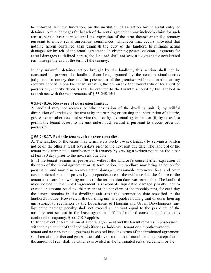 Virginia Landlord Tenant Handbook