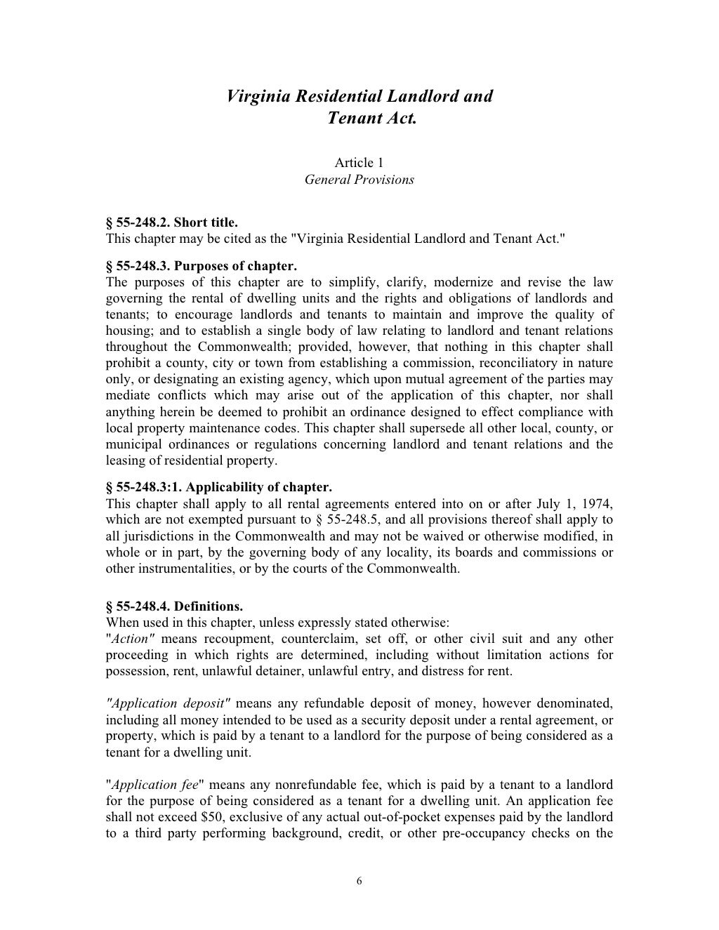 Virginia Landlord Tenant Handbook