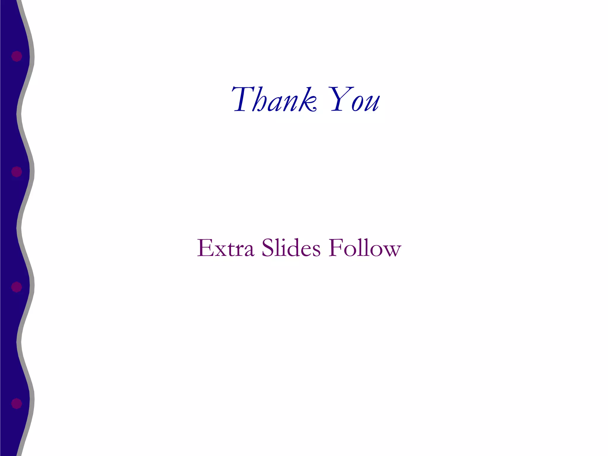 Thank You


Extra Slides Follow
 
