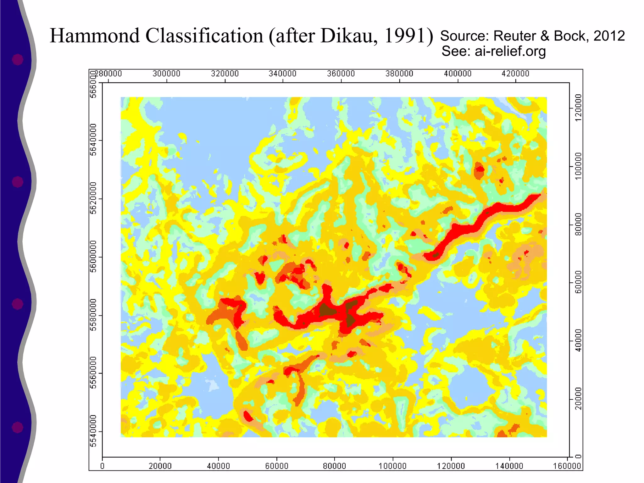 Hammond Classification (after Dikau, 1991)   Source: Reuter & Bock, 2012
                                             See: ai-relief.org
 