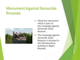 LANDMARKS AND MONUMENTS IN AFRICA (some landmarks in the continent of ...