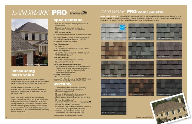 Certainteed Landmark Brochure