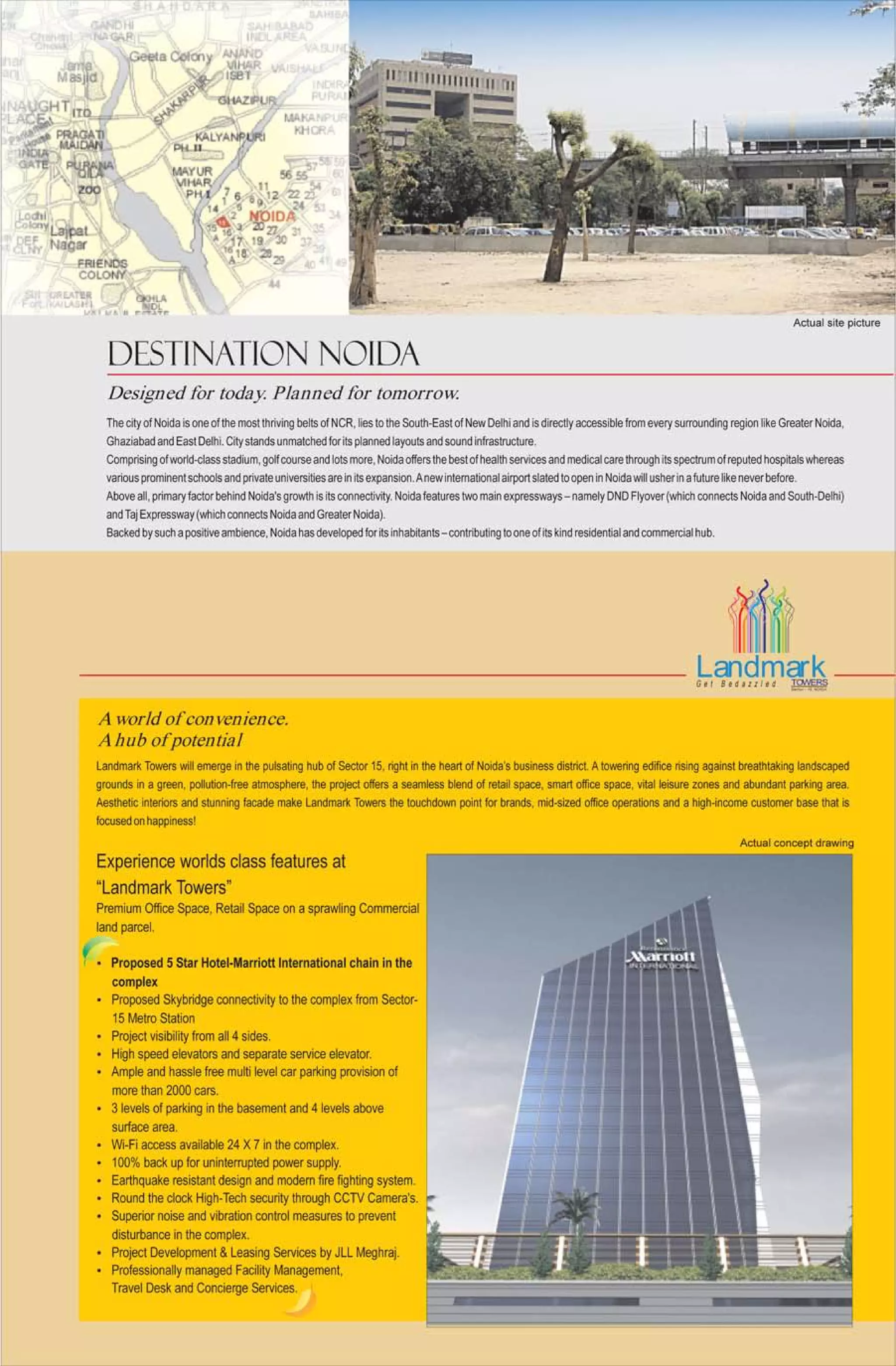 LANDMARK TOWER@9650203482 ASSURED RETURN
