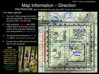 Basic Land Navigation Part 1 Using Topographical Maps, Protractors and ...