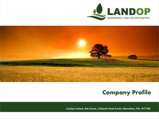 Company Profile
Landop Limited, Itek House, 1 Newark Road South, Glenrothes, Fife, KY7 4NS
 