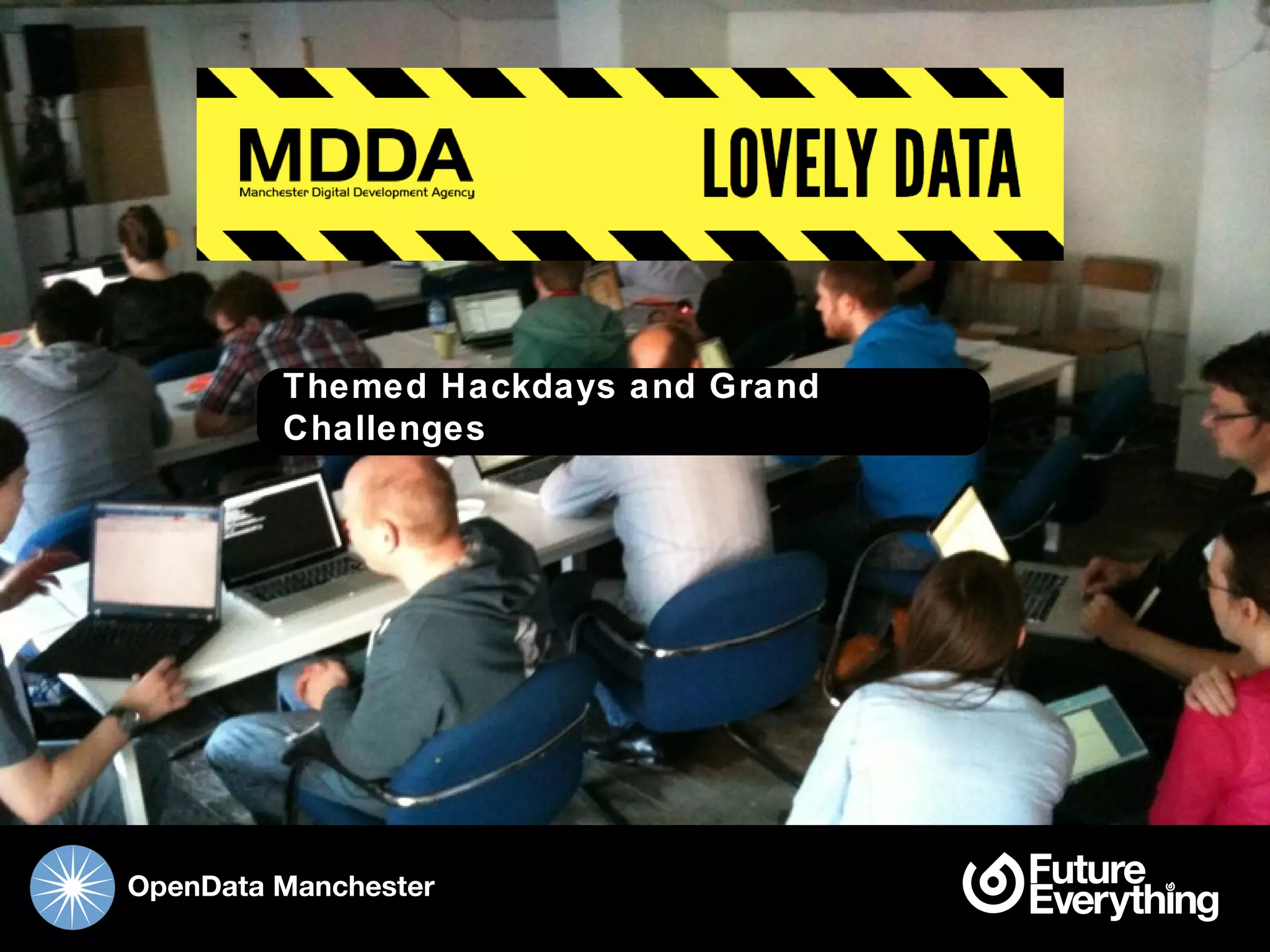 Themed Hackdays and Grand Challenges




OpenData Manchester
 