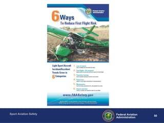 Sport Aviation Safety
50Federal Aviation
Administration
 