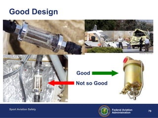 Sport Aviation Safety
79Federal Aviation
Administration
Good Design
Good
Not so Good
 