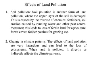 how to control land pollution