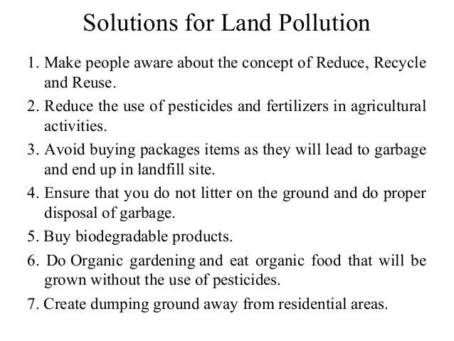 pollution solution for land Land pollution pollution solution for land Land pollution