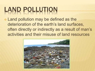 land pollution definition for kids