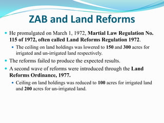 Land reform in pakistan