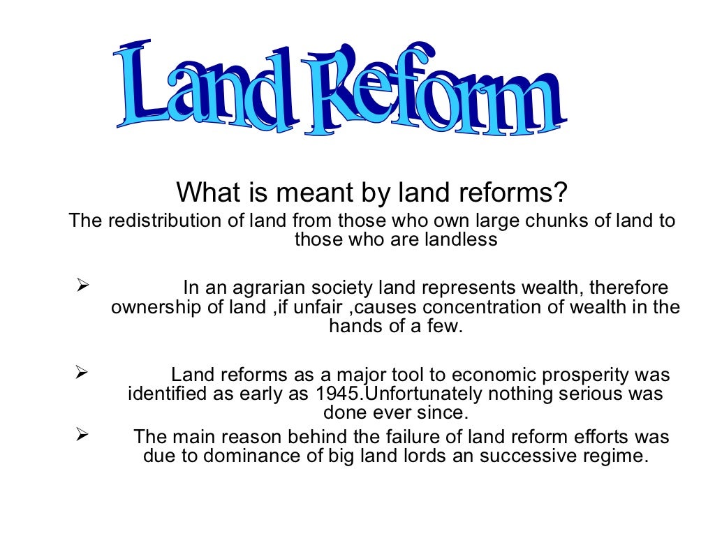 Land reforms By KB Shah upload by Aamir Ali Mugheri