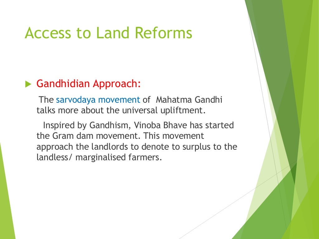 Land reforms