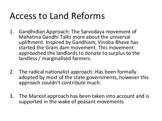 Land reforms in india