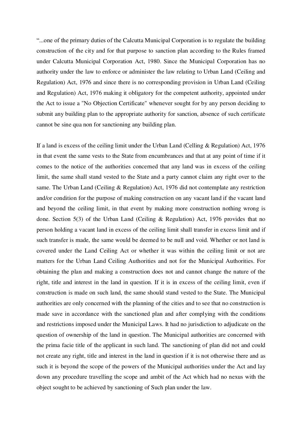 Land reforms vis avis urban land ceiling act and its connotations in…