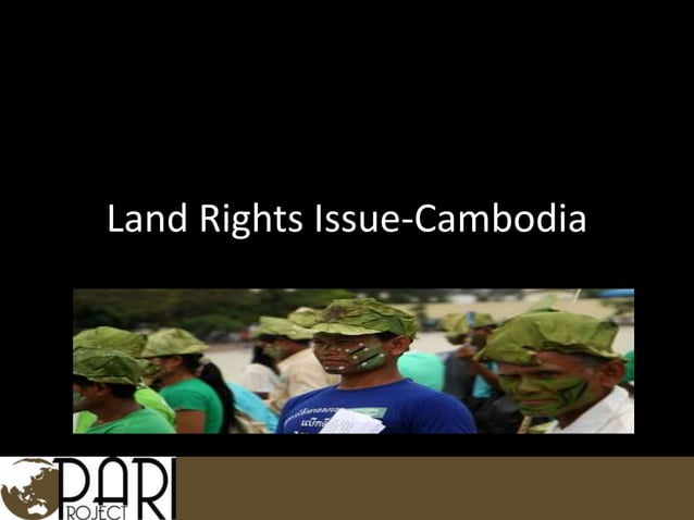 Issues In Cambodia Land Rights