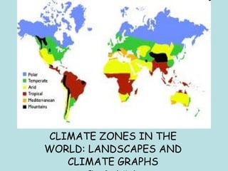 CLIMATE ZONES IN THE WORLD: LANDSCAPES AND CLIMATE GRAPHS Elena García Marín 