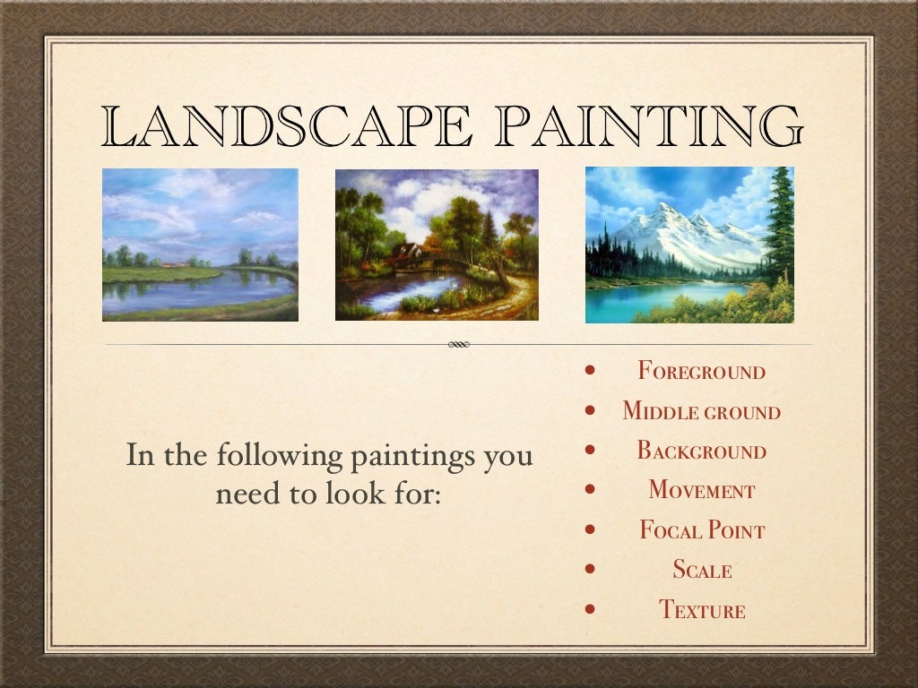 Landscape analysis