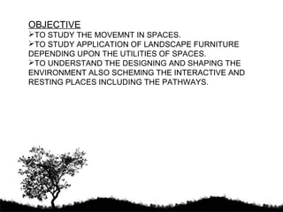 Landscape and design elements in an institutional campus. | PPT