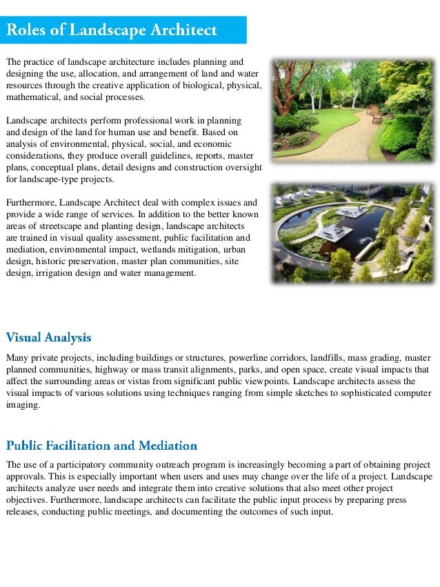 What Is The Role Of A Landscape Architect What Is The Role Of A Landscape Architect