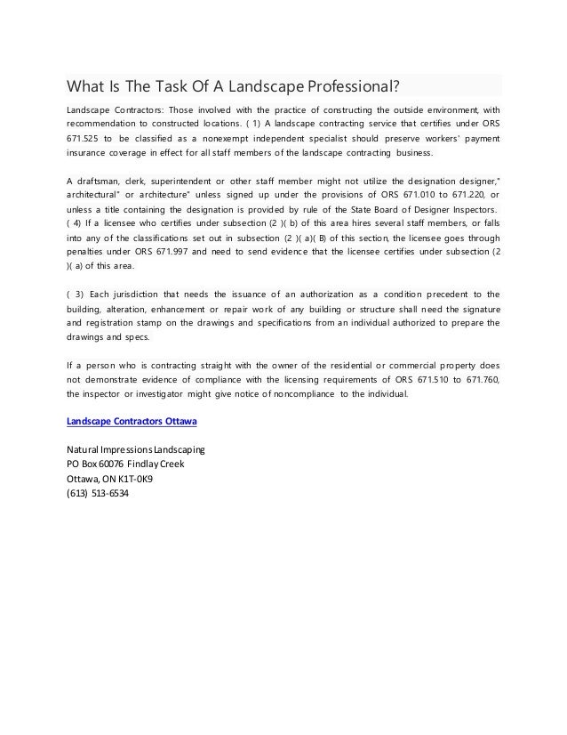 landscape contractors ottawa staff paper landscape