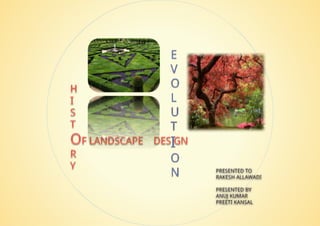 HISTORY AND EVOLUTION OF LANDSCAPE DESIGN
