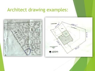 Architect drawing examples:
 