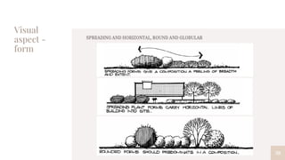 Visual
aspect -
form
38
SPREADING AND HORIZONTAL, ROUND AND GLOBULAR
 