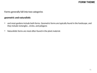 Naturalistic Form landscape form. naturalistic and organic forms pptx | PPTX