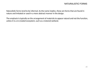 Naturalistic Form landscape form. naturalistic and organic forms pptx | PPTX