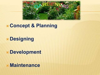  Concept & Planning
 Designing
 Development
 Maintenance
 