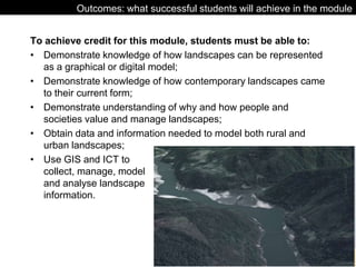 Module Example Landscape 1017 Landscape modelling introduction | PPTX