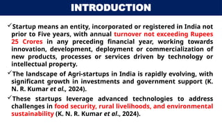 Landscape of Agri startups in India with Special Reference to Assam | PPTX