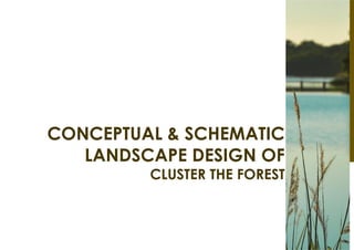 CONCEPTUAL & SCHEMATIC
LANDSCAPE DESIGN OF
CLUSTER THE FOREST
 