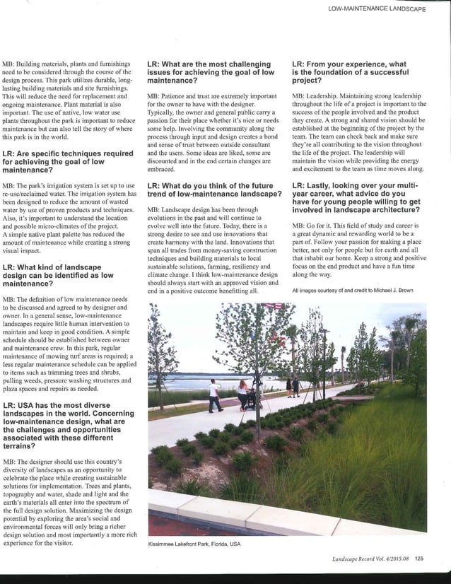 Landscape Record Low Maintenance Parks PDF Free Download