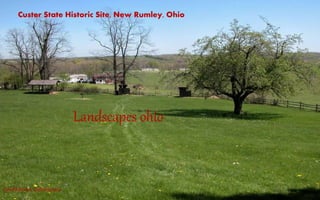 Custer State Historic Site, New Rumley, Ohio
Landscapes ohio
Amethytium: anthemoessa
 