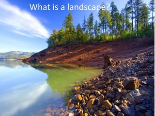 What is a landscape?