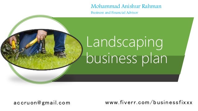 dayne landscaping business plan