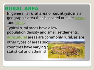 Types Of Rural Areas landscaping rural area.pptx and make land more | PPTX