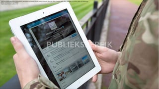 http://commons.wikimedia.org/wiki/File:A_serviceman_accesses_social_media_channels_using_an_iPad,_outside_MOD_Main_Building_in_London_MOD_45156044.jpg
Photo: Harland Quarrington/MOD
Open Government Licence v1.0

PUBLIEKSBEREIK

 
