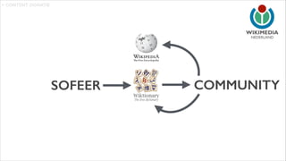 > CONTENT DONATIE

NEDERLAND

SOFEER

COMMUNITY

 