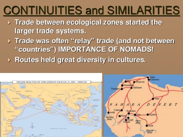 Land, sea, and sand trade