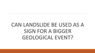 Landslide And Preparations For Drrr Pptx